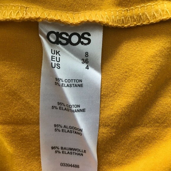 ✏️Yellow Marigold ASOS Pencil Skirt NWOT ✏️ - Picture 6 of 6